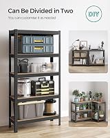 SONGMICS 5-Tier Steel Shelving Unit 650 kg Load 30 x 75 x 150 cm Blue GLR30Q view 6