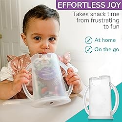 Flipping Holder with lid for Food Pouches & Juice