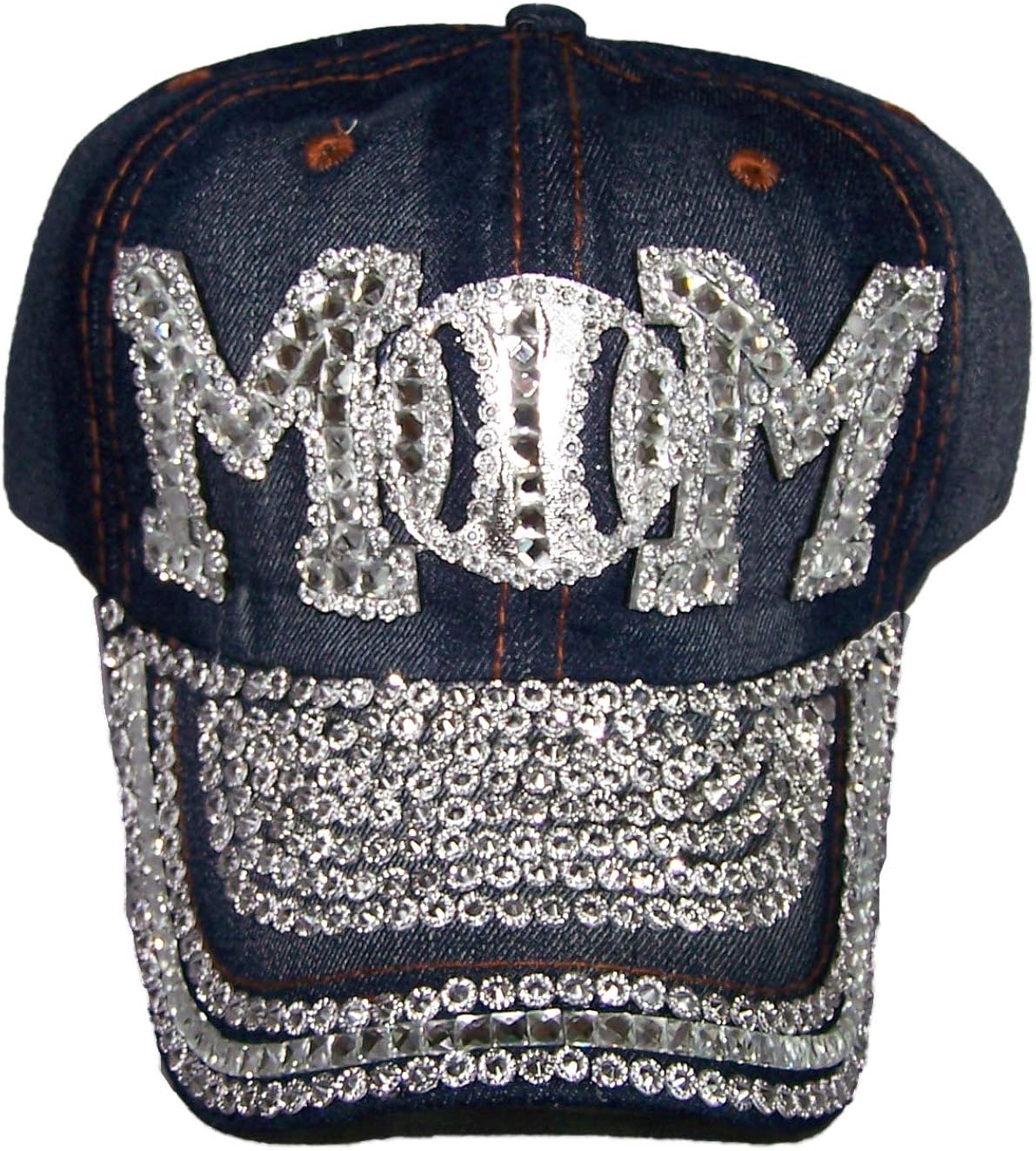 Hats \u0026 Caps MOM Rhinestones Baseball 