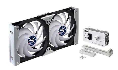 TITAN 35 132 Kühlschrank-doppellüfter, Multi-Colored, 120 mm