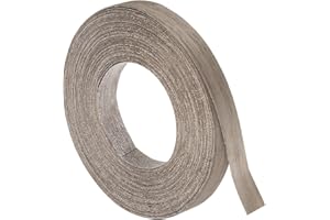 uxcell 3/4 Inch x 49ft Wood Veneer Edge Banding, Pre-Glued Flexible Walnut Edging Strips, Iron on with Hot Melt Adhesive Wood