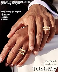 TOSGMY Love Friendship Lucky Ring Cubic Zirconia