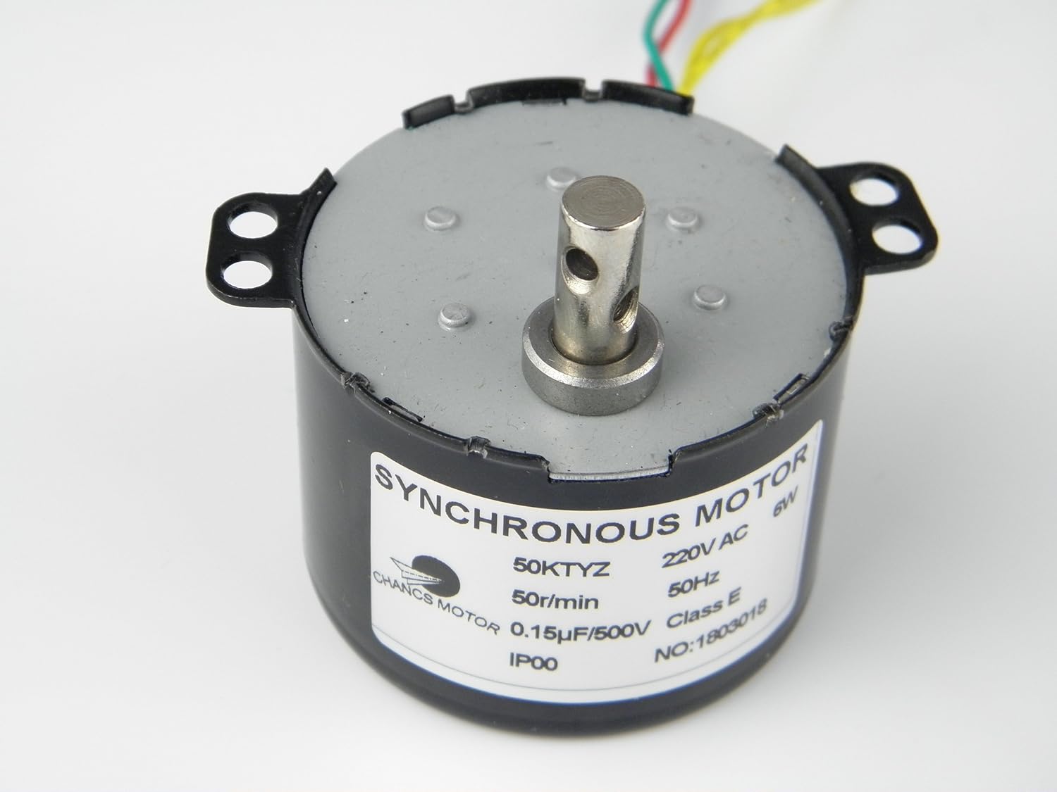 CHANCS AC Motor 220V 50KTYZ 50RPM Synchronous Synchron Motor Geared 6W