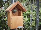 Green Feathers Bird Box Deluxe Wood 32mm Hole Waterproof Ventilated view 5