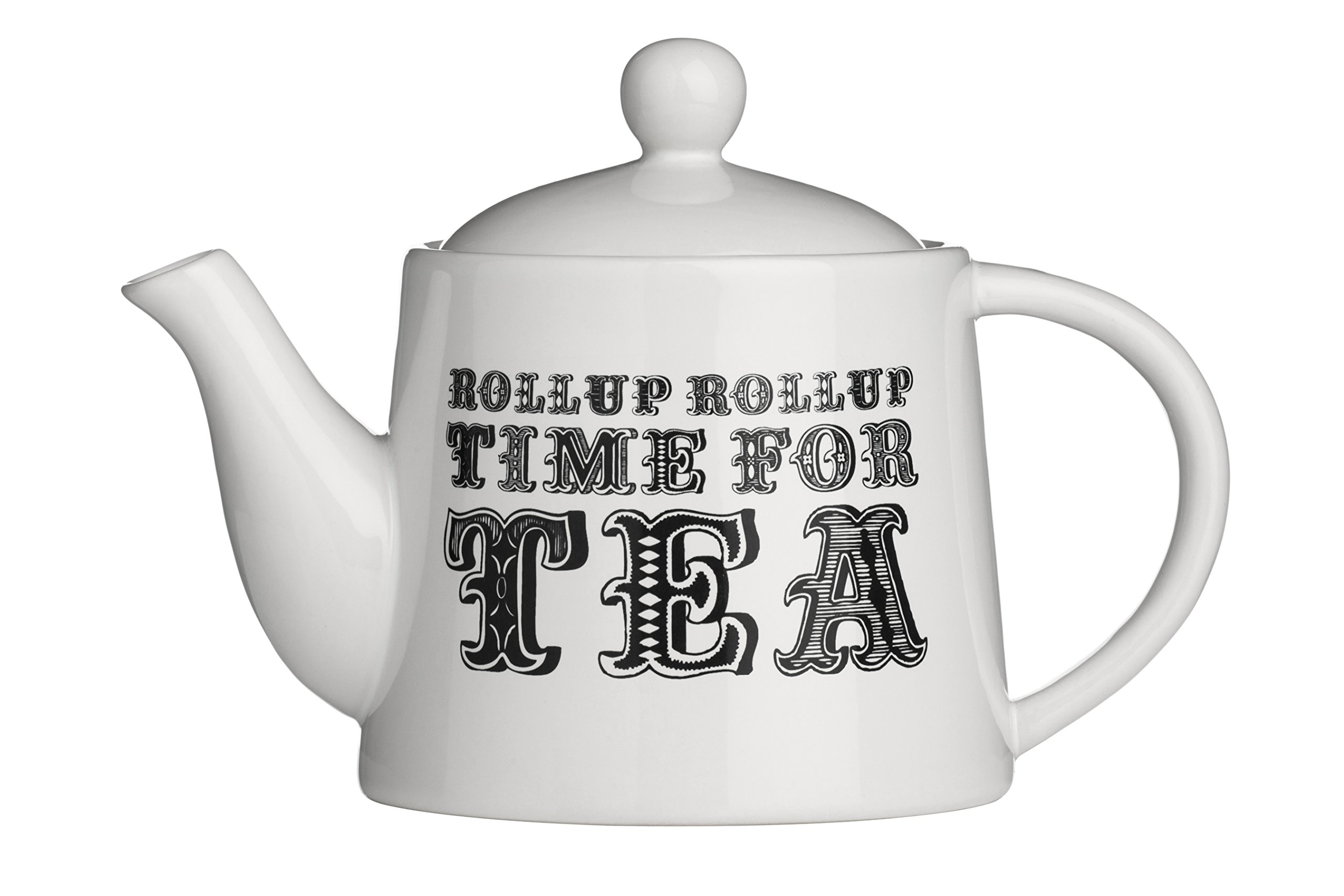 Premier Housewares Carnival Teapot, White