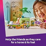 LEGO Friends Horse & Baby Foal Trailer 42695 Playset with 4 Figures view 2