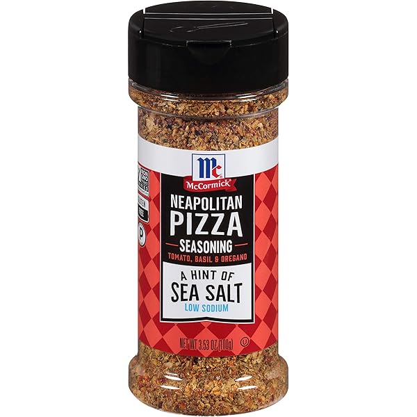 MCCORMICK A HINT OF SEA SALT NEAPOLITAN PIZZA SEASONING, 3.53 OZ