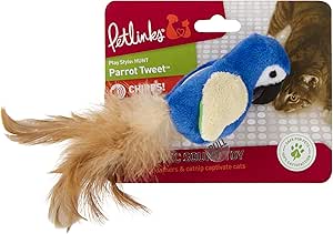 blue bird cat toy