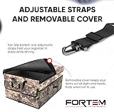 FORTEM Car Boot Organiser Storage 50L 600D Oxford Non Slip Bottom view 5
