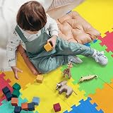 kidoola Foam Baby Play Mat 29x29cm 9pc Interlocking EVA Tiles Multicolor view 6