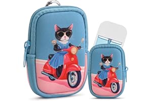 YagCu Cat Hand Sanitizer Spray Case, Compatible with Touchland Hand Sanitizer Mist Spray, Portable Holder, Mini Pouch, Zippered Pouch Case, Fashion Accessory with Snap Hook 1FL OZ