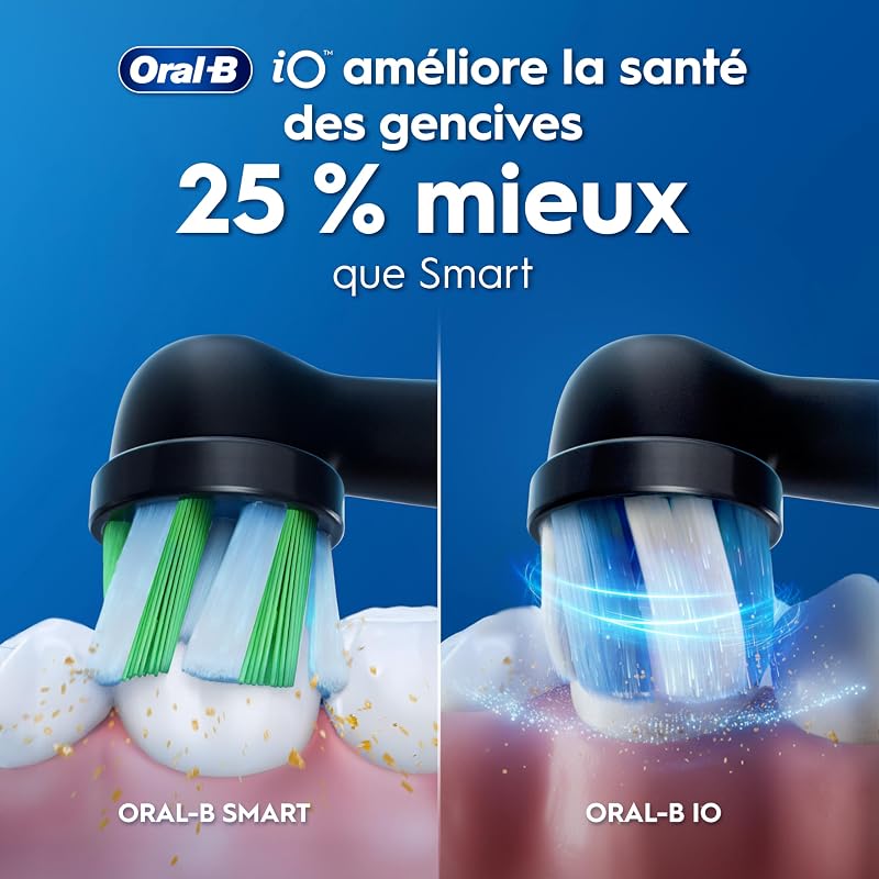 Brosses à Dents Electriques iO 3 Duo, 2 Brossettes, Noire et Rose
