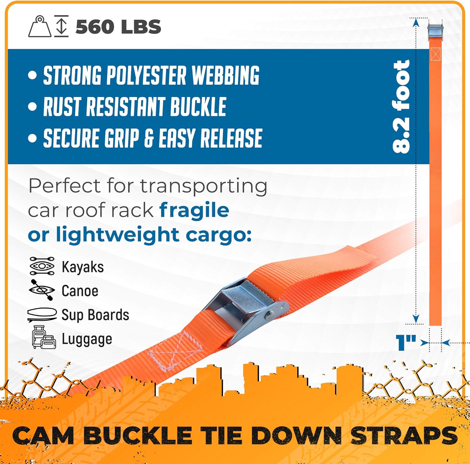 Vehiclex Bungee Cords & Cam Buckle Straps, 32 PCS Tie-Downs Assortment – Multiple Sizes and Uses – Mini Cords & Bungee Balls, Tarp Clips & A Handy Carrying Bag: Automotive