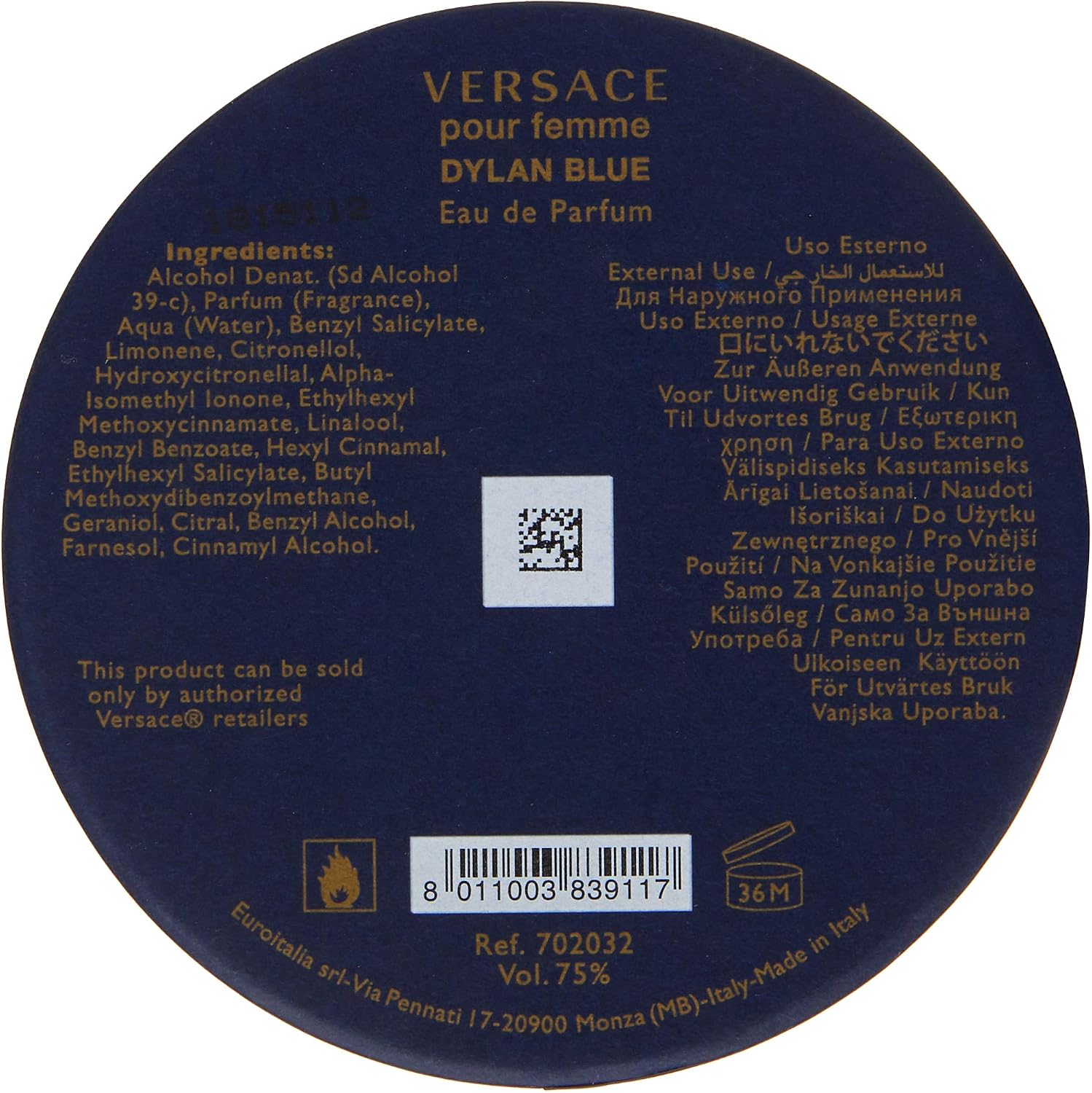 Gianni Versace Dylan Blue Pour Femme Eau de Parfum 100ml 130693, 100 ml (Pack of 1) - Image 4