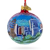 Memphis, Tennessee Glass Ball Christmas Ornament 3.25 Inches