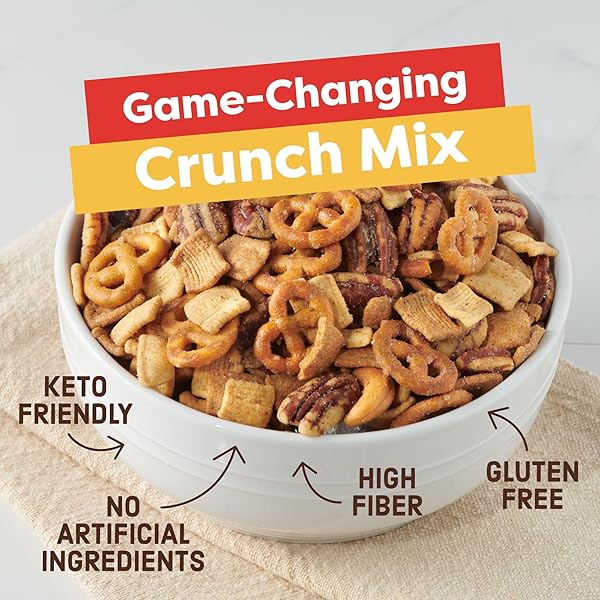 CATALINA CRUNCH PROTEIN SNACK MIX – 10G PROTEIN, 1G SUGAR PER SERVING – GOOD SOURCE OF FIBER, KETO, GLUTEN FREE – TRADITIONAL, 5.25 OUNCE BAG (PACK OF 1)
