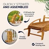 CASARIA Tami Sun Sun Lounger Acacia Wood Foldable Extendable Table view 5