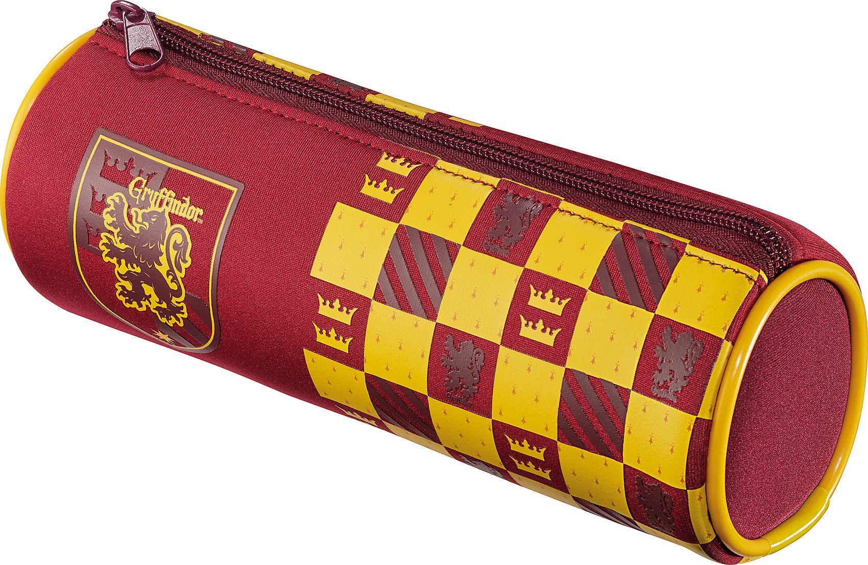 Maped - Harry Potter Teens Pencil Case - Soft Touch - Tube-Shaped Pencil Case - Tear-Resistant Neoprene Fabric - Solid Metal Zip - Official Harry Potter Licence