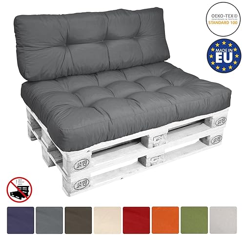 Beautissu Euro Pallet Cushion ECO Elements Large Seat Pad Cushion for