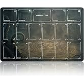 Arkham Horror Card Game Player Mat &ndash; 17x11&rdquo; LCG Investigator Game Mat with Deck Zones &ndash; 5 Colors Options &ndash; Non-Slip Stitched Edges Playmat