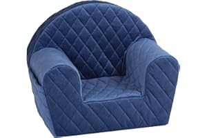 Delsit Kids Chair for Toddlers - Comfy Armchair for Children with Removable Cover - Soft, Lightweight & Easy-to-Move Toddler Chair - Perfect for Playrooms & Bedrooms |Quilted Diamonds(Made in Europe)