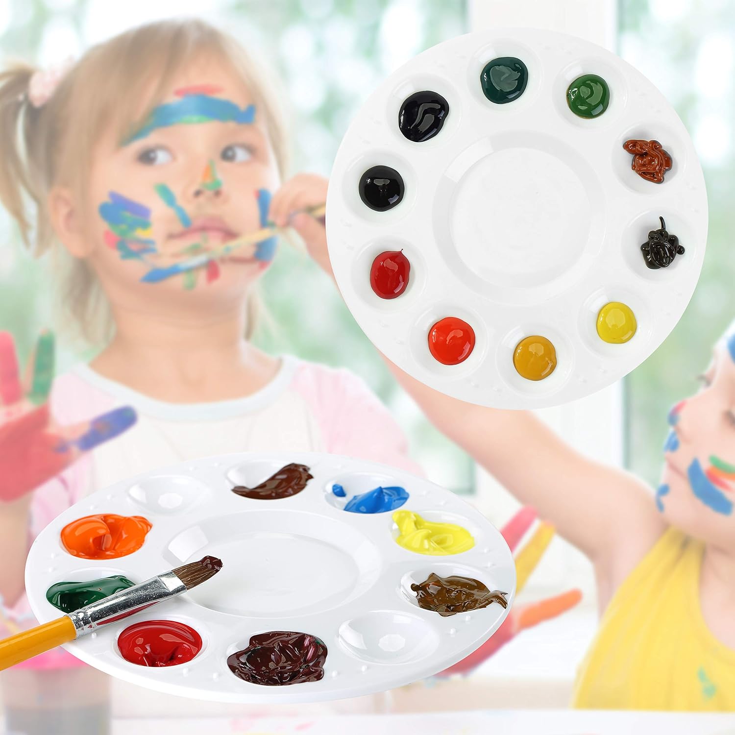Mr. Pen- Paint Tray Palettes, 4 Pack, Paint Pallet, Paint Tray, Paint Palette, Paint Supplies, Palette, Paint Holder, Painting Palette, Paint Trays for Kids, Plastic Palette, Paint Pallets for Kids
