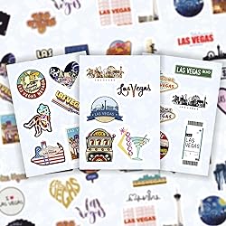 100Pcs Las Vegas Stickers for Water Bottle and