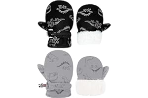 YMYDYFC Toddler Mittens 2 Pack Baby Waterproof Gloves Toddler Snow Gloves Kids Winter Mitten For Boy Girl Kids Ski Mitten