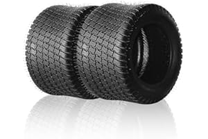 MOTORHOT 18x10.50-10 Lawn Mower Tire for Garden Tractors Riding Mowers Set of 2 4PR 18x10.50x10 Tubeless Lawn Garden Turf Tire