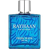 Rayhaan Fresh Wave for Men Eau de Parfum Spray, 3.4 Ounce