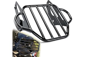 TIGERSGATE Detachable Two-Up Luggage Rack Fender Shelf Compatible with Harley Touring Road King Road Glide Street Glide Elect