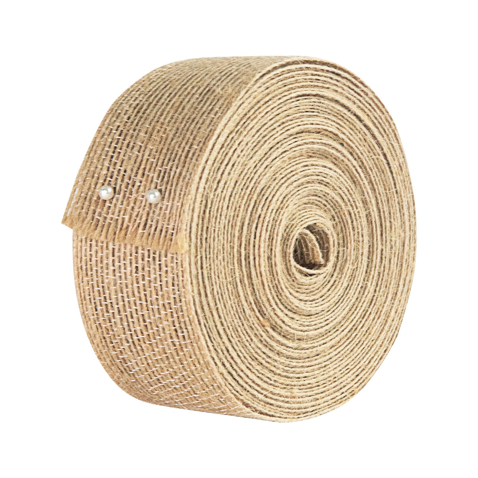 Bealif Burlap Ribbons 10M Jute Ribbon, 38MM Gift Ribbon Vintage Hessian Craft Ribbon for Gift Wrapping, Crafts, DIY Sewing Project, Florist Flower Christmas Wedding Birthday Decoration
