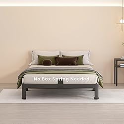 MAF 4 Inch Twin Metal Platform Bed Frame with Round