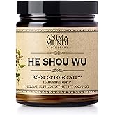 Anima Mundi Apothecary Healthy Hair Vitamins - Adaptogenic He Shou Wu - Fo Ti Root Hair Supplements for Women and Men - Also Supports Liver, Immune & GI Function (5oz / 142g)