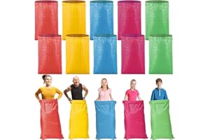 WSFSLJWDW 15Pcs Colorful Potato Sack Race Bags, Reusable Vegetable Produce Bags for Potato Tomato Onion Bean Corn Garlic Storage