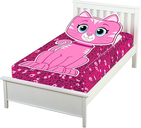 Amazon Com Zippysack Kitty Don T Make Your Bed Zip It Up Instead Multi Solution Fitted Zippered Super Soft Plush Blanket No More Messy Kids Beds No More Cold Uncovered Nights Twin Size Kitchen