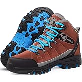 Foxelli Women’s Hiking Boots – Waterproof Lightweight Suede Leather Hiking Boots for Women with All-Day Comfort, Grip & Support for Trails, Travel & Outdoors