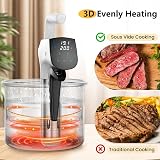 Biebuxo WiFi Sous Vide Machine 850W Precision Cooker 12L Timer Control view 4