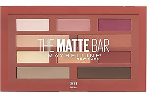Maybelline New York The Matte Bar Eyeshadow Palette, 300 THE MATTE BAR, 1 Count