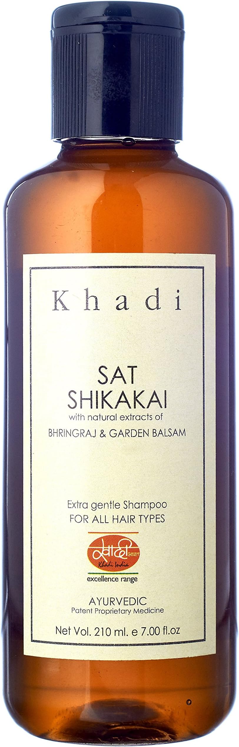 Khadi Mauri Herbal Shikakai Shampoo - Hair Nourishment and Root Strengthening - 210 ml
