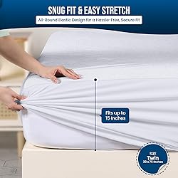 Utopia Bedding Waterproof Mattress Protector Twin