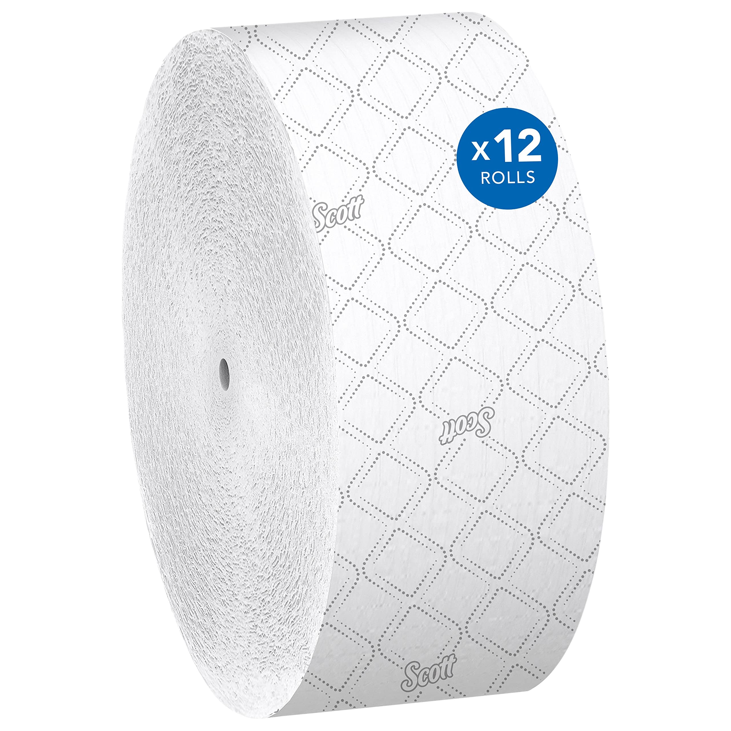 Photo 1 of Scott Professional Coreless High-Capacity Jumbo Roll Bulk Toilet Paper (07006), 2-Ply, Elevated Design, White (12 Rolls at 1,150' Each, 13,800'/Case)