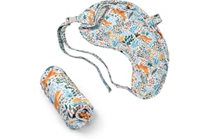 Boppy Uplift Nursing Pillow Cover - Soft Washable Microfiber Bottle & Breastfeeding Pillow Cover with Belt (Uplift Feeding Pillow Sold Separately) - Colorful Forest Animals