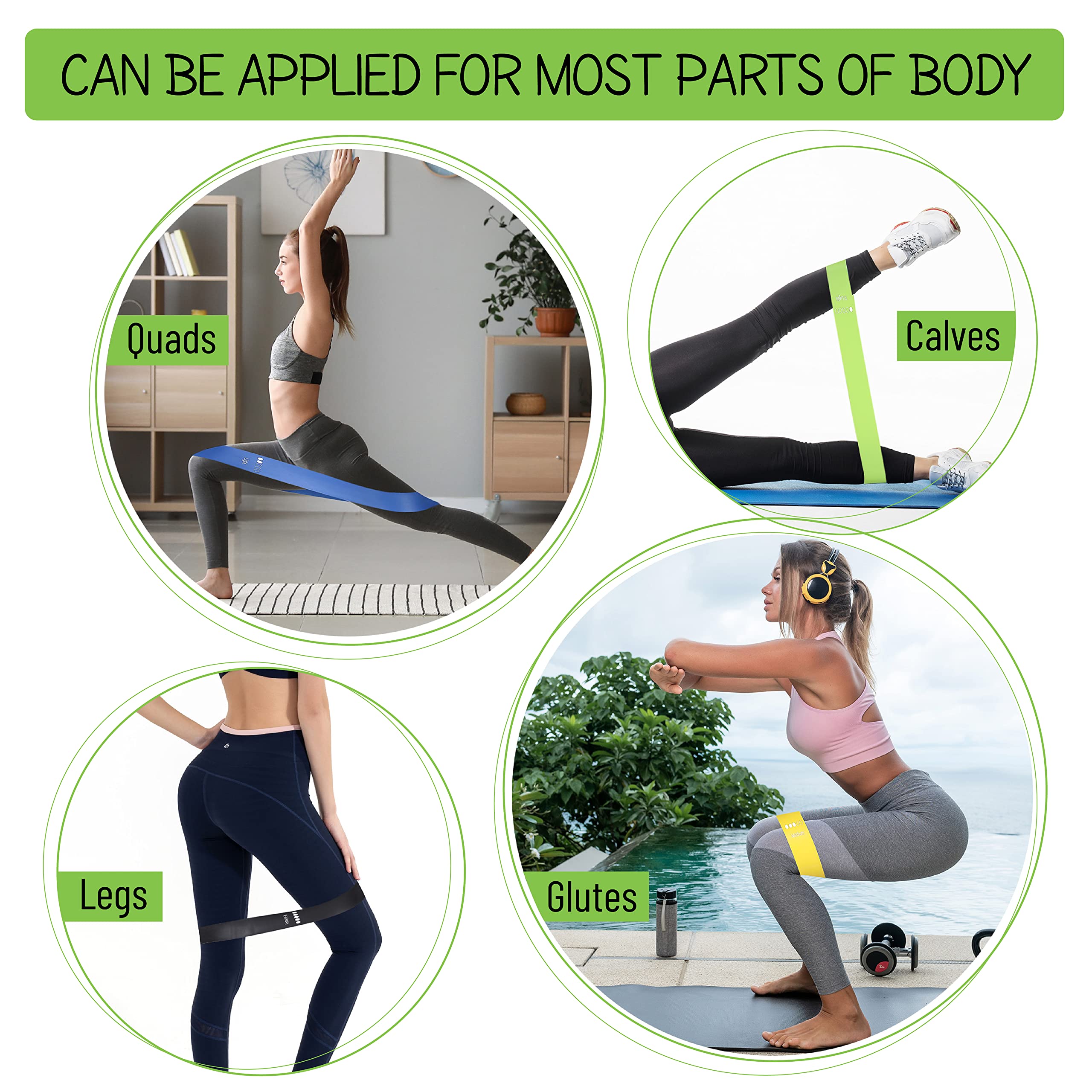 Mr. Pen- Resistance Bands, Pack of 5 Different Resistance Levels, Exercise Bands Resistance, Bands for Working Out, Workout Bands Resistance, Elastic Bands for Exercise, Fitness Bands, Stretch Bands