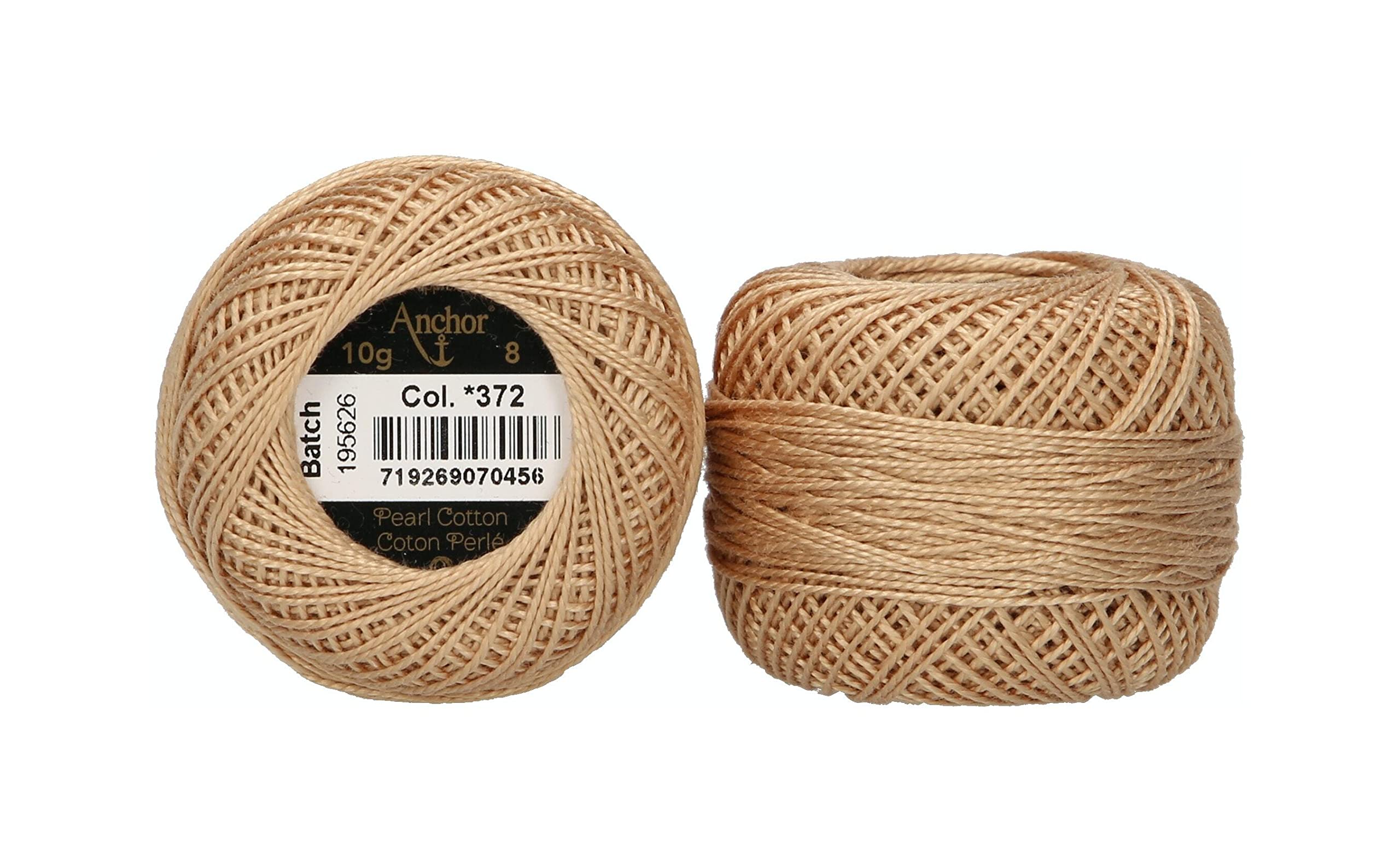 ANCHOR Pearl Yarn, Thickness: 8, Packaging: 10G, Running Length: 82M sahara Embroidery Threads