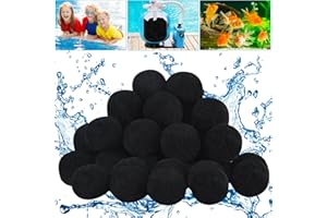 Maturead 3.1 Lbs Pool Filter Balls Eco-Friendly New Fiber Filter Media for Swimming Pool Aquarium Fish Tanks Filters Alternative to Sand (Equivalent to 110 Lbs Filter Sand)