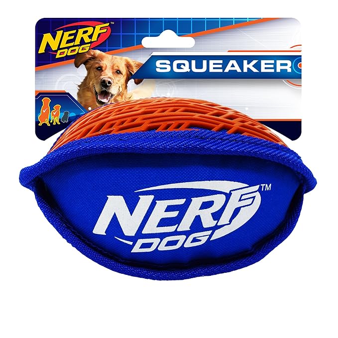 Nerf Dog 7 Inch TPR/Nylon Football Dog Toy Home & Kitchen