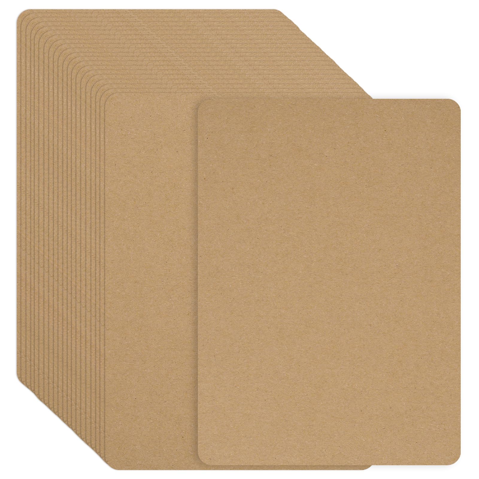 JIANTA 120Pcs Brown Kraft Paper Card, A6 Blank Kraft Cards, 250gsm Blank Flash Cards, Craft Cards Paper for Self-Design Creation, Postcards Index Cards for DIY Graffiti Messages