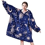 THREE POODLE Wearable Blanket Hoodie for