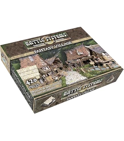 Amazon.com: Fantasy Battle Systems Figure Wargames Terrain Village